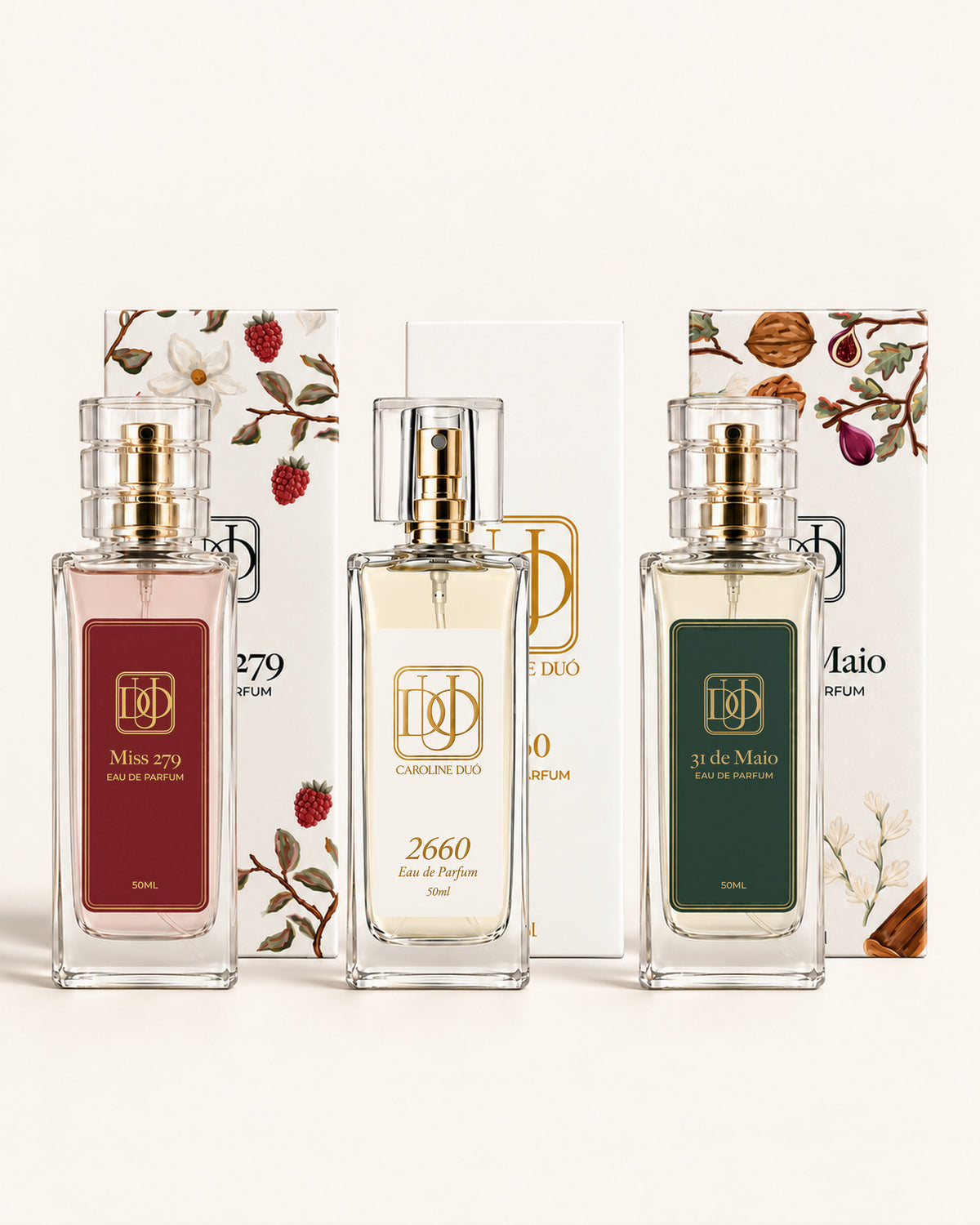 Kit Completo das Chefinhas: Miss 279, 2660 ao centro e 31 de Maio, com suas caixas ao fundo.